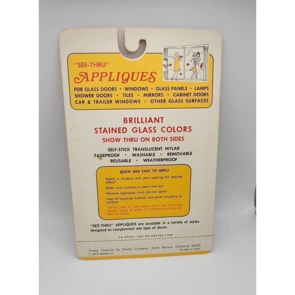 1970's Deadstock Owl Window Appliques. New in original packaging - Picture 2 of 4